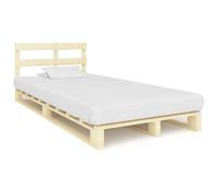 vidaXL Giroletto in Pallet di Legno Massello di Pino 120x200 cm