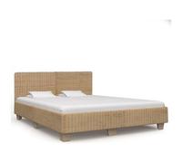 VIDAXL - Giroletto Intrecciato A Mano In Vero Rattan 180x200 Cm