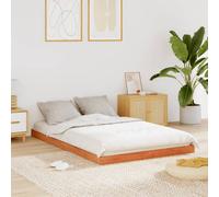 vidaXL Giroletto Marrone Cera 140x200 cm in Legno Massello di Pino, Mobile Camera da Letto, Letto, Rete Letto, Arredamento Camera da Letto, Base Letto