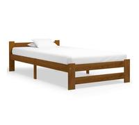 vidaXL Giroletto Marrone Miele in Legno Massello di Pino 100x200 cm