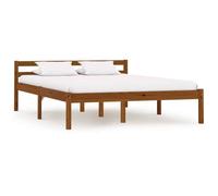 vidaXL Giroletto Marrone Miele in Legno Massello di Pino 140x200 cm