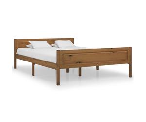 vidaXL Giroletto Marrone Miele in Legno Massello di Pino 140x200 cm
