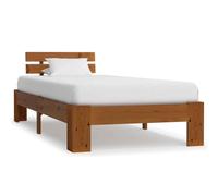 vidaXL Giroletto Marrone Miele in Legno Massello di Pino 90x200 cm