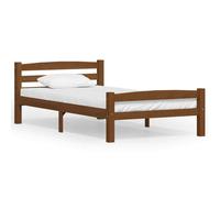 vidaXL Giroletto Marrone Miele in Legno Massello di Pino 90x200 cm