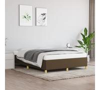 vidaXL Giroletto Marrone Scuro 140x190 cm in Tessuto