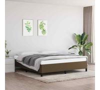 vidaXL Giroletto Marrone Scuro 160x200 cm in Tessuto