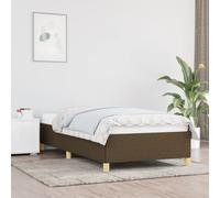 vidaXL Giroletto Marrone Scuro 80x200 cm in Tessuto