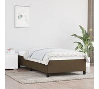 vidaXL Giroletto Marrone Scuro 90x200 cm in Tessuto