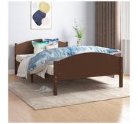 VIDAXL - Giroletto Marrone Scuro In Legno Massello Di Pino 120x200 Cm