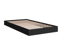 vidaXL Giroletto Nero 100x200 cm in Legno Multistrato, Letto, arredo Camera da Letto, Struttura Letto, Mobile Camera da Letto, Telaio Letto