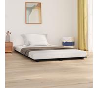 AX Giroletto Nero 200x150x5cm Camera Da Letto Doghe Telaio Notte Rustico 824577