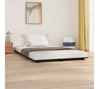 AX Giroletto Nero 200x150x5cm Camera Da Letto Doghe Telaio Notte Rustico 824577