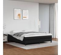 vidaXL Giroletto Nero 160x200 cm in Similpelle