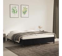 vidaXL Giroletto Nero 180x200 cm in Velluto