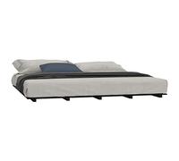 vidaXL Giroletto Nero 200x200 cm in Legno Massello di Pino