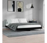 AX Giroletto Nero 203x203x20cm Doghe truciolare Letto Elegante Casa News 832214