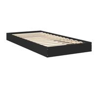 vidaXL Giroletto Nero 75x190 cm in Legno Multistrato