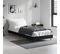vidaXL Giroletto Nero 75x190 cm in Legno Multistrato