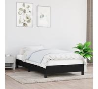 vidaXL Giroletto Nero 80x200 cm in Tessuto