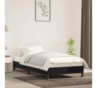 vidaXL Giroletto Nero 80x200 cm in Velluto