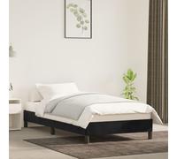 vidaXL Giroletto Nero 80x200 cm in Velluto