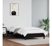 AX Giroletto Camera Letto 203x93x25cm Similpelle Doghe Nero Riposante New 346880