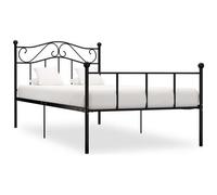 VIDAXL - Giroletto Nero In Metallo 100x200 Cm