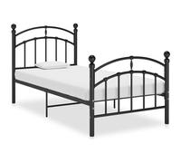 AX Letto Nero Telaio Giroletto Camera Cameretta 208x106x99,5cm Metallo 0k 324970