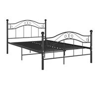 vidaXL Giroletto Nero in Metallo 120x200 cm