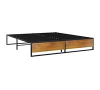 vidaXL Giroletto Nero in Metallo 140x200 cm
