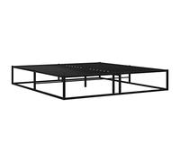 vidaXL Giroletto Nero in Metallo 160x200 cm