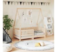 VidaXL Giroletto per Bambini 70x140 cm in Legno Massello di Pino