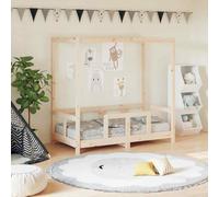 VidaXL Giroletto per Bambini 70x140 cm in Legno Massello di Pino