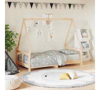 VidaXL Giroletto per Bambini 80x160 cm in Legno Massello di Pino