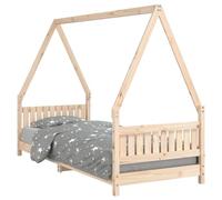 vidaXL Giroletto per Bambini 80x200 cm in Legno Massello di Pino