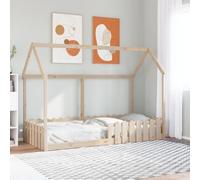 vidaXL Giroletto per Bambini 90x190 cm in Legno Massello di Pino, struttura letto casa per bambini, giroletto per bambini, telaio letto per bambini