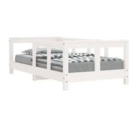AX Giroletto 147.5x78x46cm Letto Bambini Ragazzi Bianco Testiera Pediera 834427