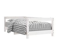 vidaXL Giroletto per Bambini Bianco 70x140cm in Legno Massello di Pino
