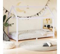 vidaXL Giroletto per Bambini Bianco in Massello di Pino 70x140 cm