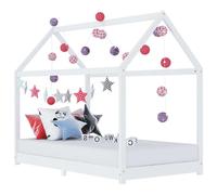 vidaXL Giroletto per Bambini Bianco in Massello di Pino 90x200 cm