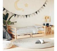 vidaXL Giroletto per Bambini con Cassetti 80x160cm Legno Massello Pino