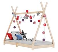 AX Giroletto Letto Bambini 168x86x146cm Pirata Marrone Rifugio Doghe News 283356
