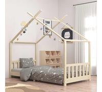 vidaXL Giroletto per Bambini in Legno Massello di Pino 90x200 cm