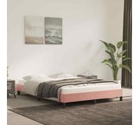 vidaXL Giroletto Rosa 140x200 cm in Velluto
