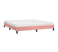 vidaXL Giroletto Rosa 160x200 cm in Velluto