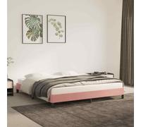 vidaXL Giroletto Rosa 180x200 cm in Velluto