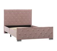 vidaXL Giroletto Rosa in Velluto 100x200 cm