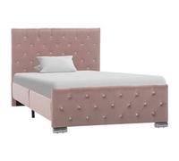 vidaXL Giroletto Rosa in Velluto 100x200 cm