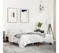 vidaXL Giroletto Rovere Fumo 150x200 cm in Legno Multistrato Metallo