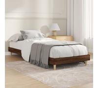 vidaXL Giroletto senza Materasso Rovere Marrone 75x190cm in Truciolato